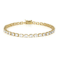 Bracelet en argent et Topaze blanche
