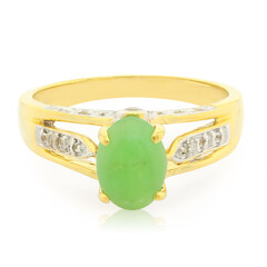 Bague en argent et Chrysoprase impériale