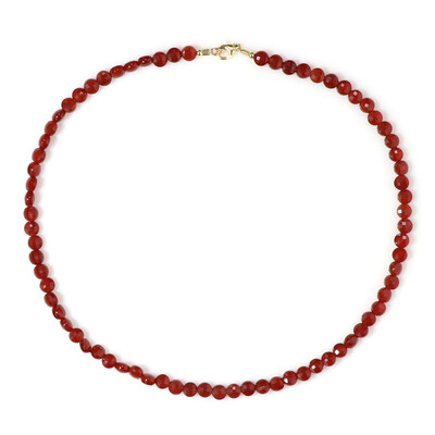 Collier en argent et Onyx rouge