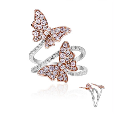 Bague en or et Diamant rose I1 (CIRARI)