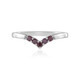 Bague en argent et Diamant pourpre I2