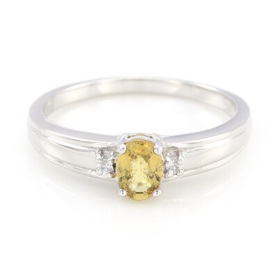 Bague en argent et Tourmaline cuprifère