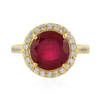 Bague en argent et Rubis de Madagascar