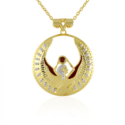 Collier en argent et Grenat d'Inde