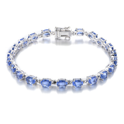 Bracelet en argent et Fluorite à couleur changeante