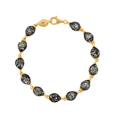 Bracelet en argent et Ambre baltique