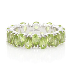 Bague en argent et Péridot
