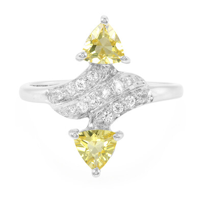 Bague en argent et Béryl jaune