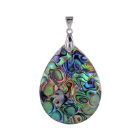 Pendentif en argent et Coquillage d'Abalone