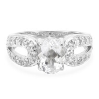 Bague en argent et Béryl de l'Himalaya