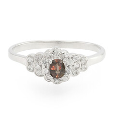 Bague en argent et Saphir à couleur changeante non chauffé