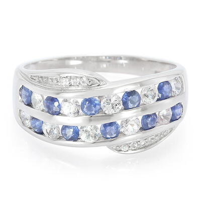 Bague en argent et Saphir de Kanchanaburi