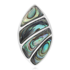 Pendentif en argent et Coquillage d'Abalone