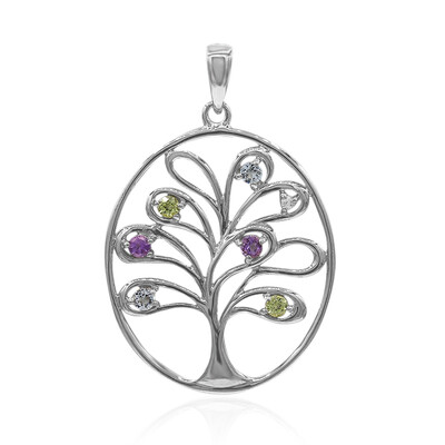 Pendentif en argent et Topaze bleu ciel