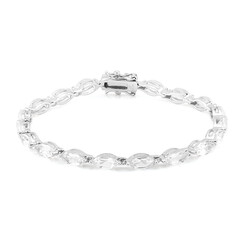 Bracelet en argent et Topaze blanche