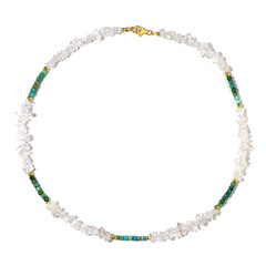 Collier en argent et Quartz blanc