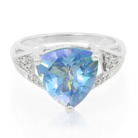 Bague en argent et Topaze rayon de lune