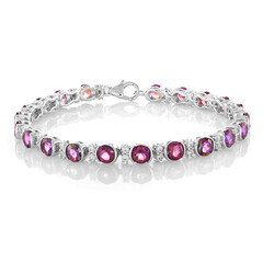 Bracelet en argent et Topaze mystique pourpre