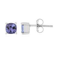 Boucles d'oreilles en argent et Tanzanite