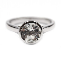 Bague en argent et Améthyste verte