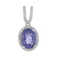Pendentif en argent et Tanzanite