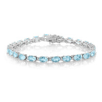 Bracelet en argent et Topaze bleu ciel