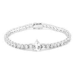 Bracelet en argent et Topaze blanche