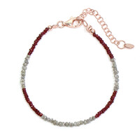 Bracelet en argent et Rubis de Tanzanie