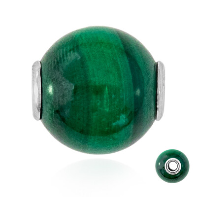 Pendentif en argent et Malachite (MONOSONO COLLECTION)