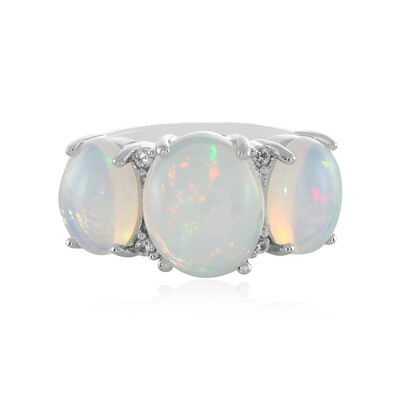 Bague en argent et Opale Welo