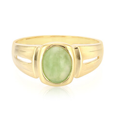 Bague pour homme en argent et Chrysoprase impériale