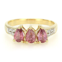Bague en or et Saphir Padparadscha non chauffé (AMAYANI)