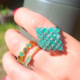 Bague en argent et Emeraude du Brésil