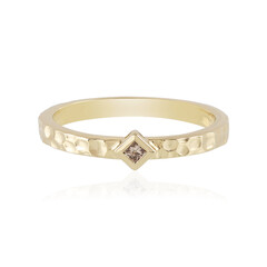 Bague en argent et Diamant chocolat I2