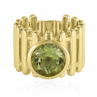 Bague en argent et Citrine jaune citron