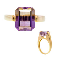 Bague en or et Amétrine (de Melo)