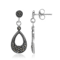 Boucles d'oreilles en argent et Marcassite