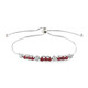 Bracelet en argent et Rubis de Madagascar