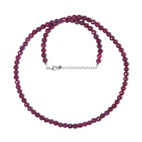 Collier en argent et Rubis de Madagascar