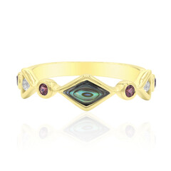 Bague en argent et Coquillage d'Abalone