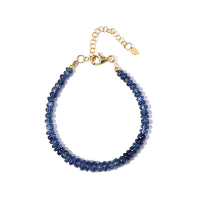 Bracelet en argent et Kyanite du Népal