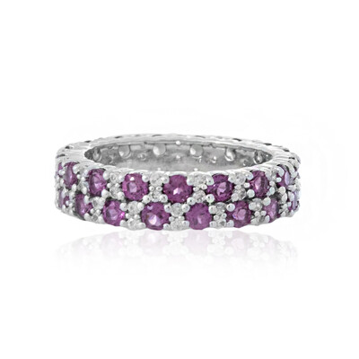 Bague en argent et Grenat Rhodolite