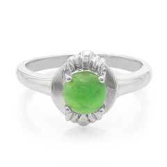 Bague pour homme en argent et Chrysoprase impériale