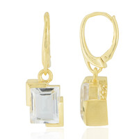 Boucles d'oreilles en argent et Quartz blanc