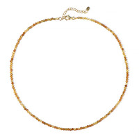 Collier en argent et Tourmaline jaune