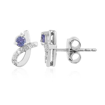 Boucles d'oreilles en argent et Tanzanite