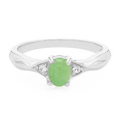 Bague en argent et Chrysoprase impériale