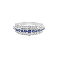 Bague en or et Saphir bleu