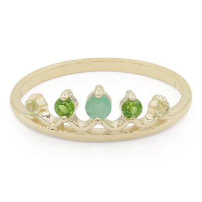 Bague en or et Emeraude