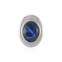 Pendentif en argent et Saphir étoilé bleu